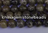 CFC211 15.5 inches 6mm round grey fossil coral beads wholesale