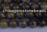 CFC212 15.5 inches 8mm round grey fossil coral beads wholesale