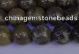 CFC214 15.5 inches 12mm round grey fossil coral beads wholesale