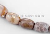 CFC51 10*14mm ellipsoid coral fossil jasper beads wholesale