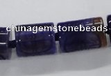 CFG1104 15.5 inches 15*20mm carved tube agate gemstone beads