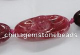 CFG1135 15.5 inches 20*40mm carved oval agate gemstone beads