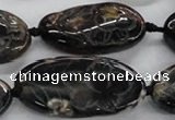 CFG1175 15.5 inches 20*30mm – 25*35mm carved freeform agate beads