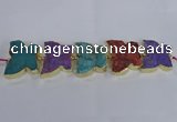 CFG1197 7.5 inches 40*45mm - 45*55mm butterfly druzy agate beads