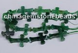 CFG1235 15.5 inches 32*45mm - 35*48mm cross dragon veins agate beads