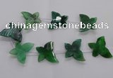 CFG1251 15.5 inches 30*45mm - 35*45mm carved butterfly agate beads