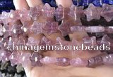 CFG1300 15.5 inches 15mm carved star strawberry quartz beads