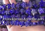 CFG1302 15.5 inches 15mm carved star lapis lazuli gemstone beads