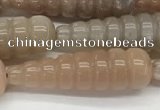 CFG1529 15.5 inches 10*35mm carved teardrop moonstone beads