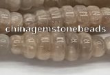 CFG1543 15.5 inches 10*30mm carved rice moonstone beads