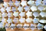 CFG1677 15 inches 14mm carved star opalite beads wholesale