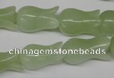 CFG239 15.5 inches 12*20mm carved flower New jade gemstone beads