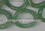 CFG267 15.5 inches 25*30mm carved oval green aventurine beads