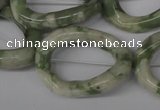 CFG270 15.5 inches 25*30mm carved oval peace stone beads