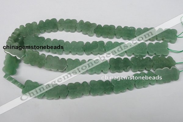 CFG286 15.5 inches 17*25mm carved green aventurine beads