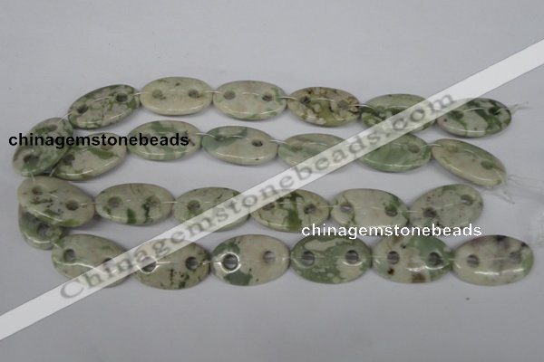 CFG306 15.5 inches 20*30mm carved oval peace stone beads