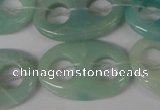 CFG313 15.5 inches 20*30mm carved oval amazonite gemstone beads