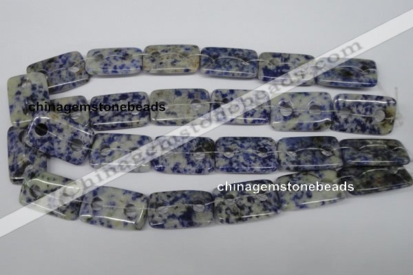 CFG335 15.5 inches 20*30mm carved rectangle sodalite beads