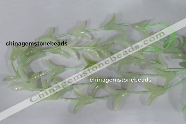 CFG503 15.5 inches 20*26mm carved flower New jade beads