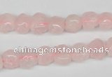 CFG58 15.5 inches 8*10mm carved pig-shaped rose quartz beads