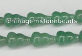 CFG66 15.5 inches 10*16mm carved calabash green aventurine beads