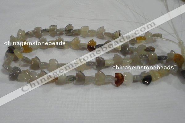 CFG766 15.5 inches 10*15mm carved animal agate gemstone beads