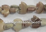 CFG780 15.5 inches 10*15mm carved animal jasper beads