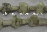 CFG781 15.5 inches 10*15mm carved animal lucky jade beads