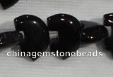 CFG791 12.5 inches 14*18mm carved animal black agate gemstone beads