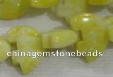 CFG800 12.5 inches 14*18mm carved animal lemon jade beads