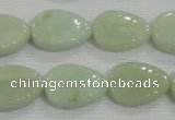 CFG815 12.5 inches 15*20mm carved leaf amazonite beads wholesale