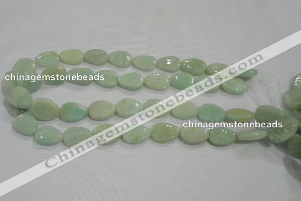 CFG815 12.5 inches 15*20mm carved leaf amazonite beads wholesale