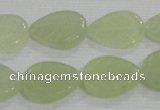 CFG821 12.5 inches 15*20mm carved leaf New jade beads wholesale