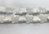 CFG972 15.5 inches 30*33mm carved butterfly white porcelain beads