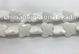 CFG972 15.5 inches 30*33mm carved butterfly white porcelain beads