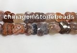 CFG974 15.5 inches 30*33mm carved butterfly fire agate beads