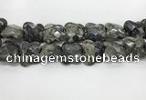 CFG976 15.5 inches 30*33mm carved butterfly grey opal beads
