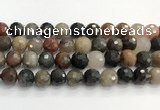 CFJ220 15.5 inches 12mm faceted round fancy jasper beads