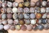 CFJ254 15.5 inches 12mm faceted round fantasy jasper beads wholesale