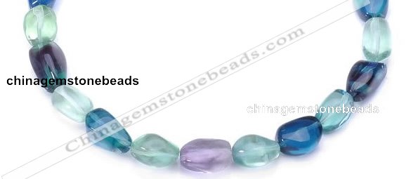 CFL09 AA grade 12*16mm irregular natural fluorite bead Wholesale