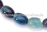 CFL10 16 inch 12*16mm egg-shaped AA grade natural fluorite beads