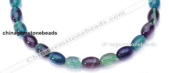 CFL10 16 inch 12*16mm egg-shaped AA grade natural fluorite beads