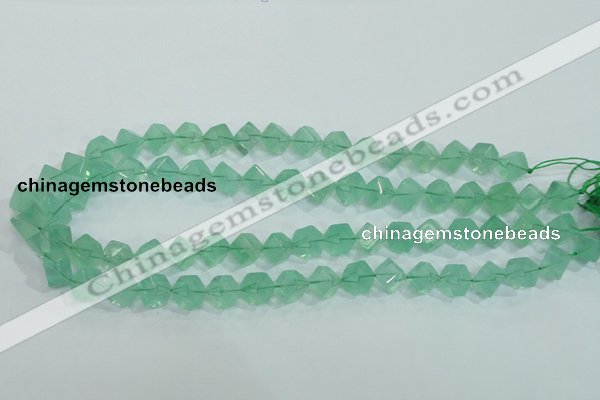 CFL100 15.5 inches 8*8mm cube natural green fluorite gemstone beads