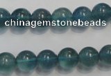 CFL1003 15.5 inches 10mm round blue fluorite beads wholesale