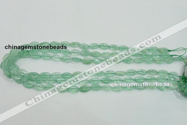 CFL101 15.5 inches 8*12mm oval natural green fluorite gemstone beads