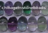 CFL1071 15 inches 10*16mm rondelle natural fluorite gemstone beads