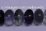 CFL1072 15 inches 10*18mm rondelle natural fluorite gemstone beads