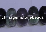 CFL1073 15 inches 12*20mm rondelle natural fluorite gemstone beads