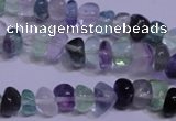 CFL1077 15 inches 5*8mm nuggets natural fluorite gemstone beads