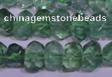 CFL1085 15 inches 9*12mm faceted nuggets green fluorite beads
